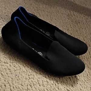Rothy's Retired Heather Black/Blue Shoes SZ 9